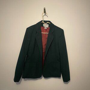 Vintage PresentCo. Dark Green Women's Blazer: Size 9/10